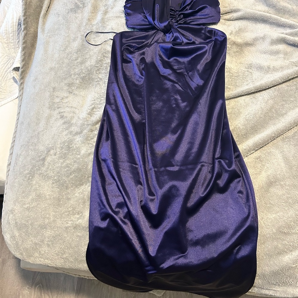 Express Deep Purple Satin Dress